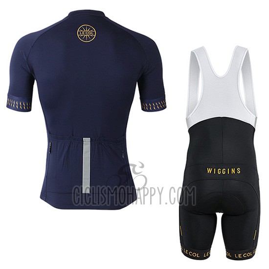 Lecol Cycling Jersey Bib Short 2019 Men Short Sleeve Blue